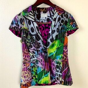 Alberto Makali Short Sleeve Butterfly Jacket Size 12